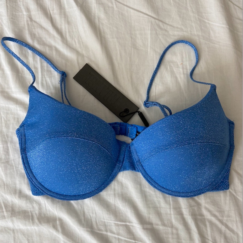 *NWT* TRIANGL Romy Marina Sparkle Bikini Top
